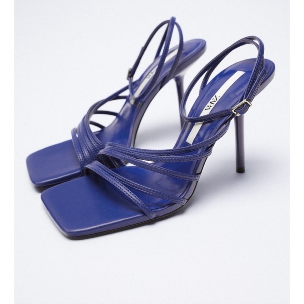 Zara heeled sandals with thin straps